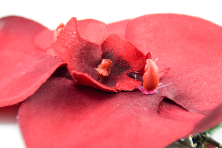 Eine rote Orchidee fürs Haar von SophisticatedFlowers