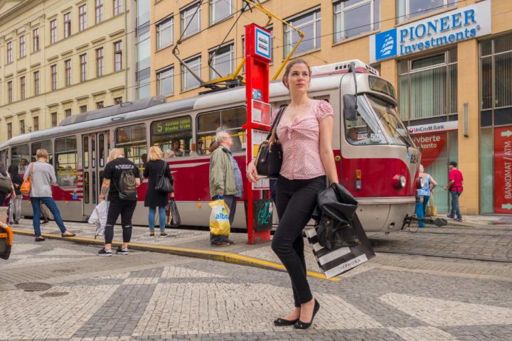 A Shopping Trip in Prage with a Retro Blouse by Lena Hoschek