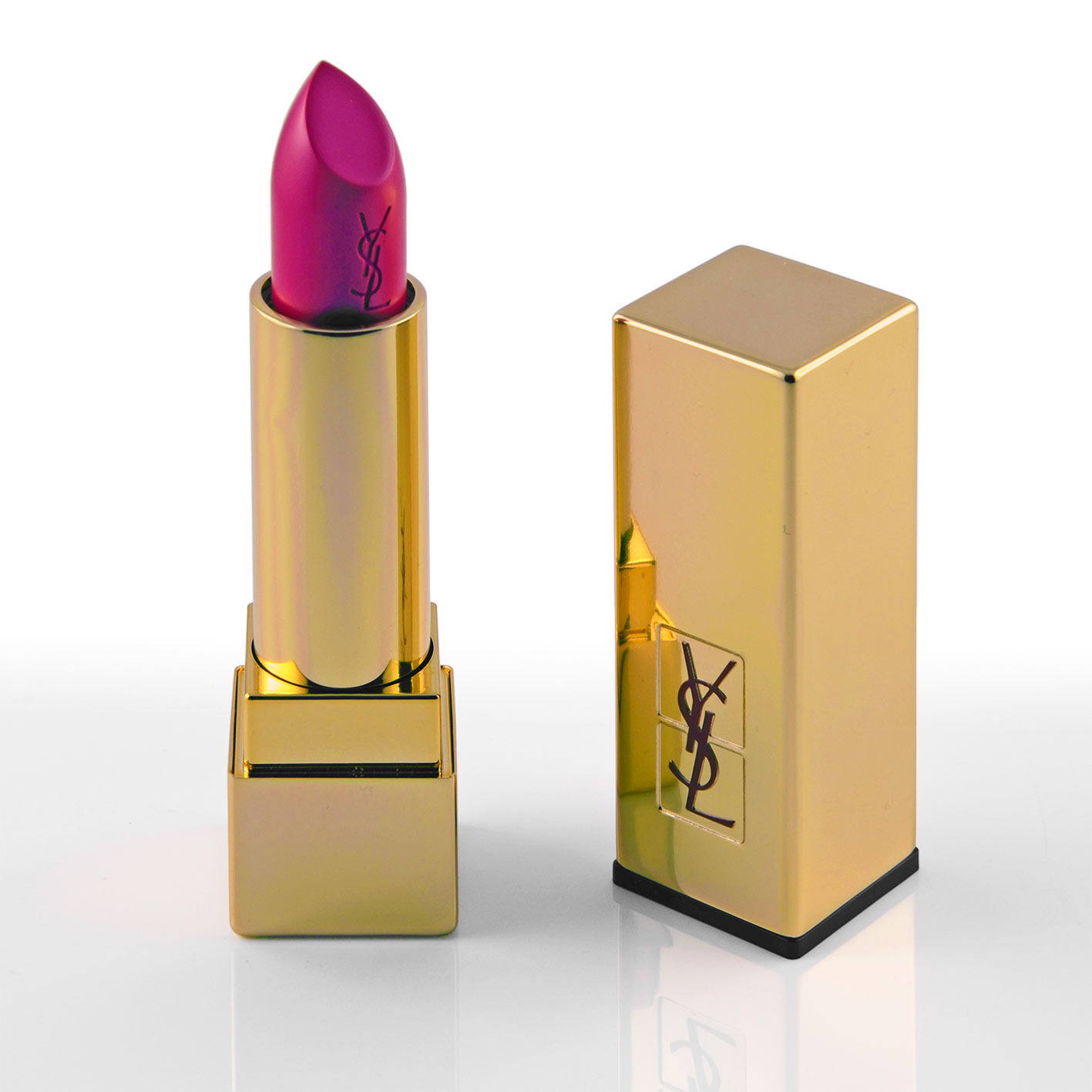 Der pinke Lippenstift in "Le Fuchsia" von YSL Beauty