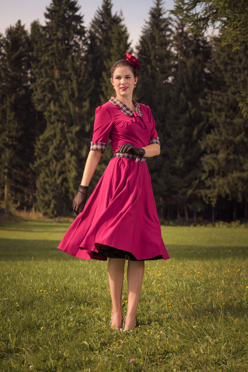 Perfekt Für Jeden Tag Das Ella 40s Swing Dress Von Miss Victory Violet