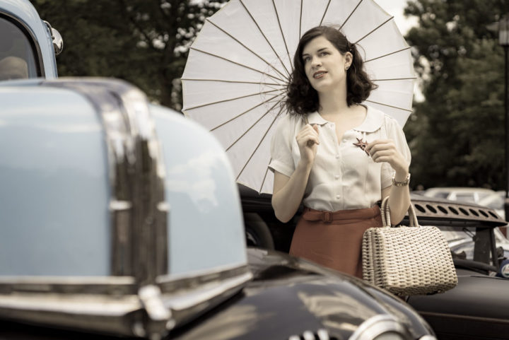 Hot Rods, Mustangs & Co: A Vintage Car Meeting with the Circle Skirt by The Seamstress Of Bloomsbury