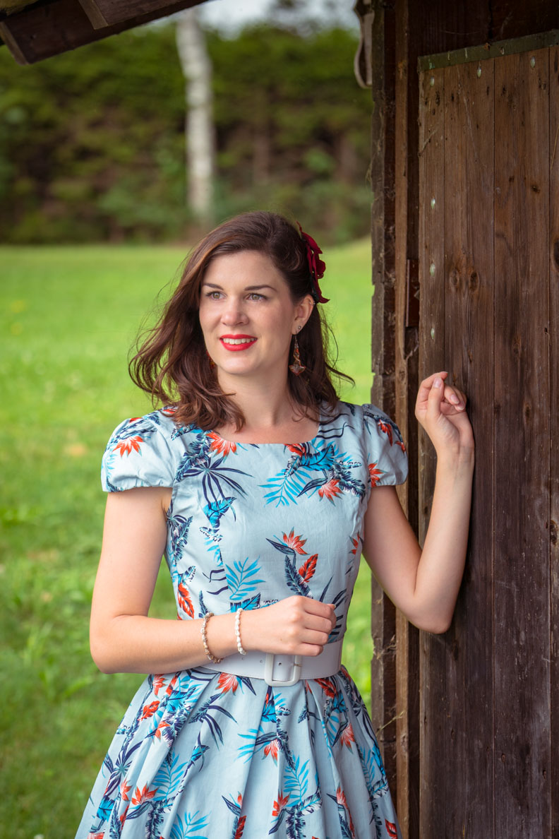 Summer dress with sales stockings