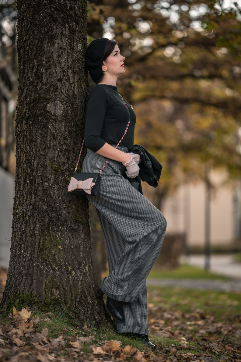 1940s Swing Trousers Navy Pinstripe From Vivien Of Holloway