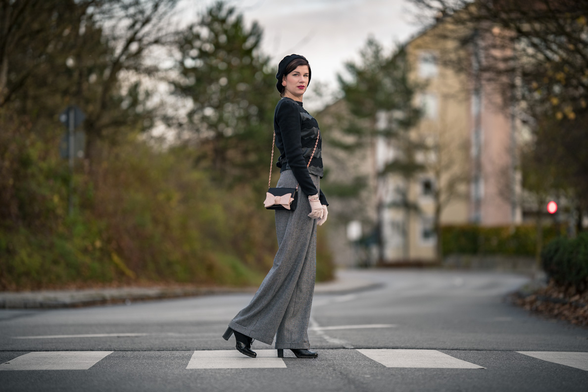 1940s Swing Trousers Navy Pinstripe From Vivien Of Holloway