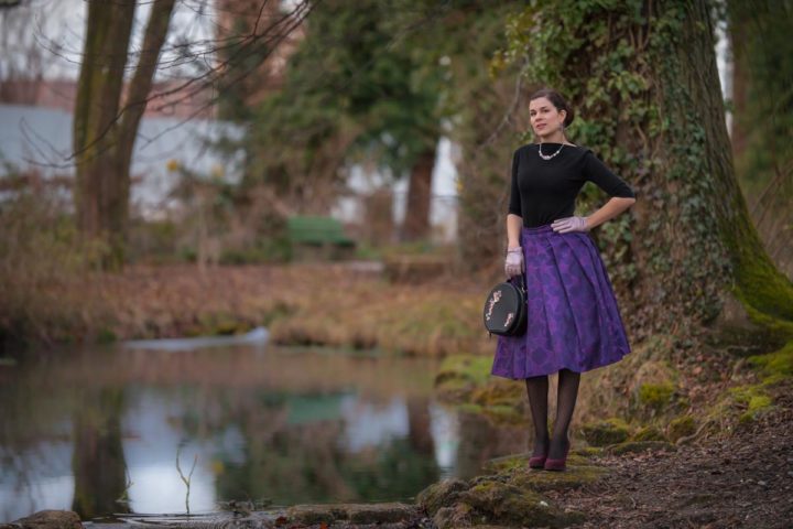 A Skirt full of Stars: The Purple Star Skirt by Grünten Mode