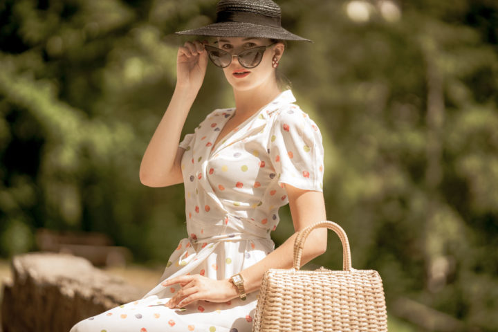 Hot Summer Days in the Peggy Wrap Dress by The Seamstress of Bloomsbury