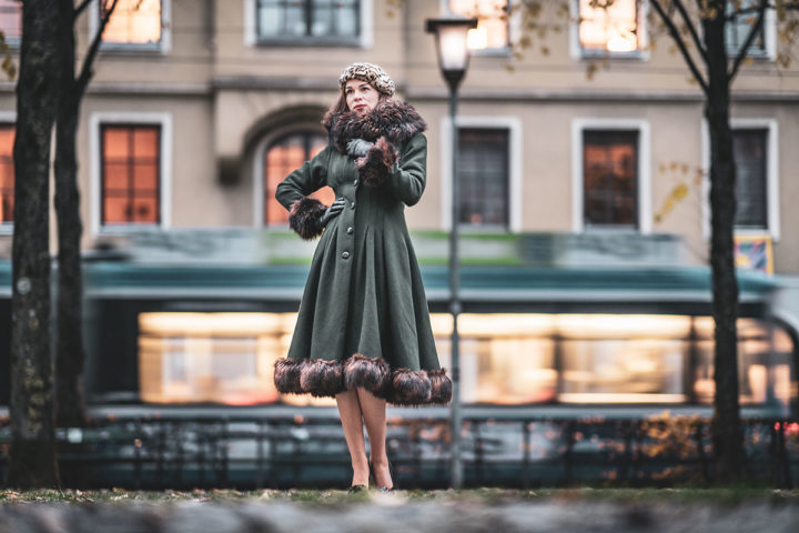 Vintage style winter store coats