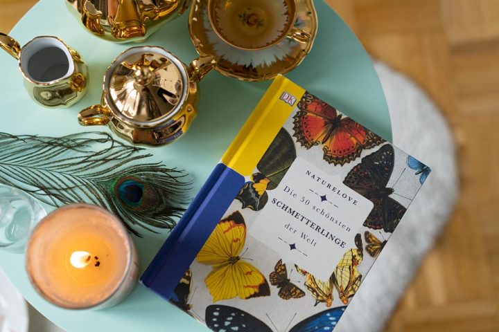 Vintage Tea Time mit den 50 schönsten Schmetterlingen der Welt