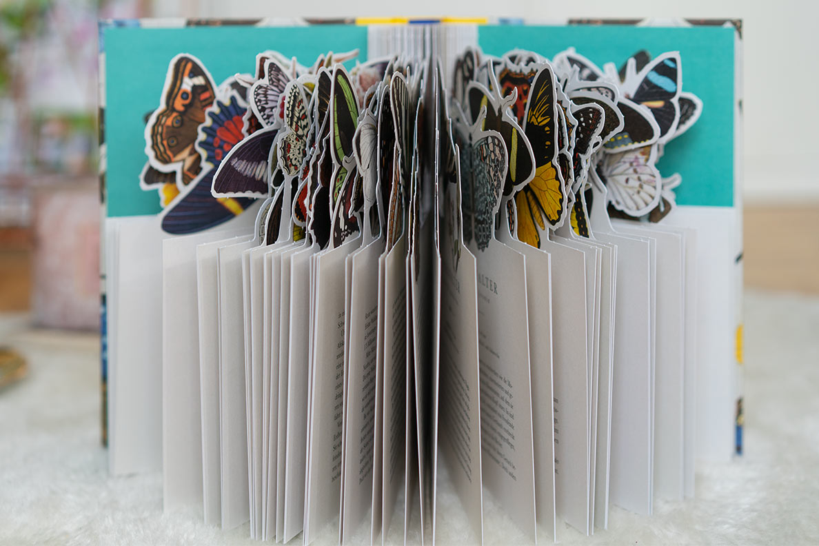 Wie ein Kunstwerk: Das Buch Die 50 schönsten Schmetterlinge der Welt in der Innenansicht