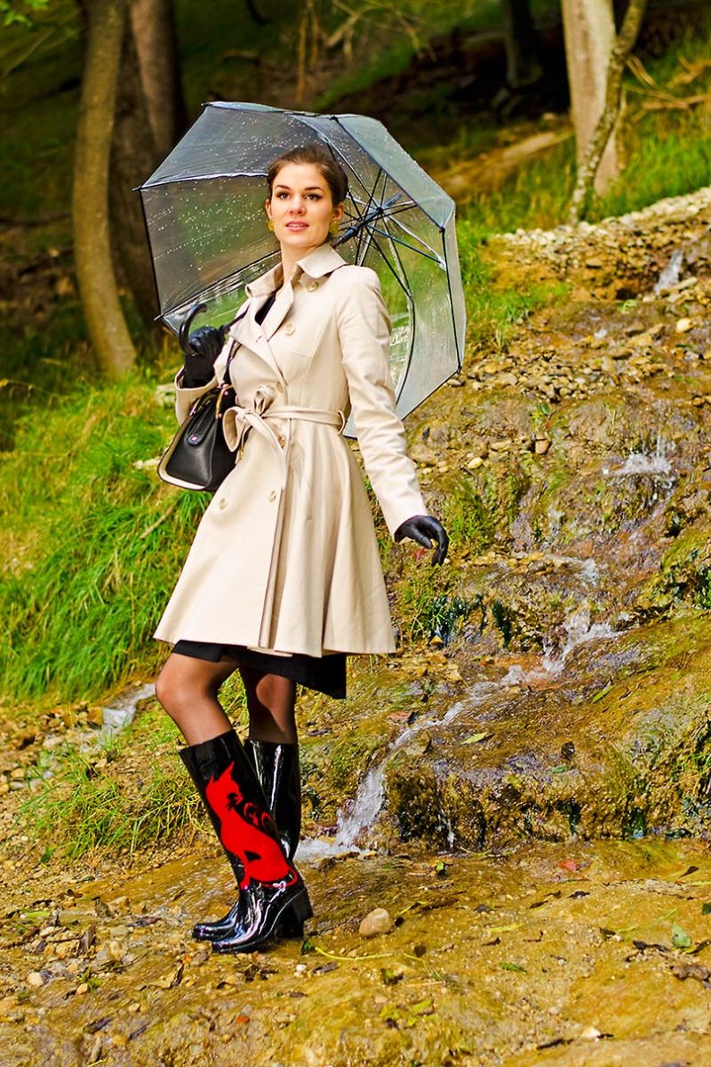 RetroCat's week - what she wore: Outfits for walks in the rain