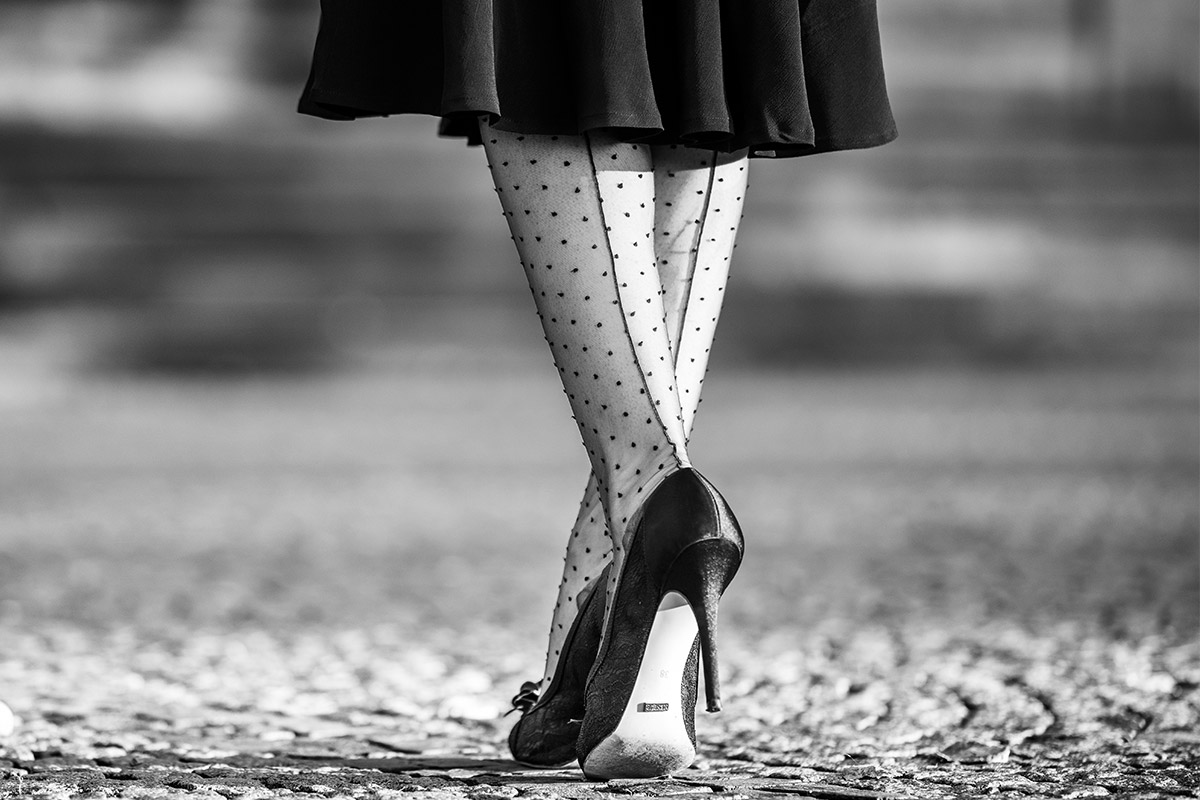 How to style Tights with Polka Dots
