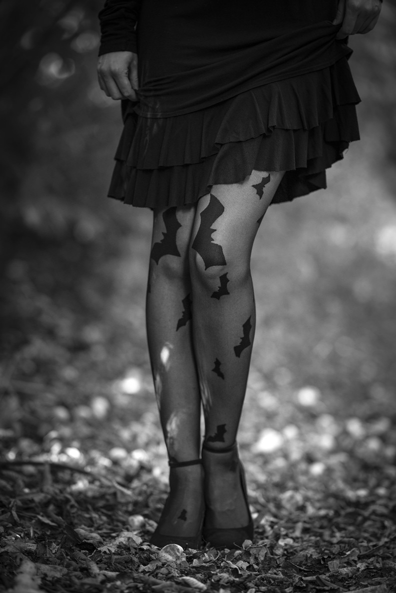 Spooky Halloween Tights: Spiders, Bats and black Lace