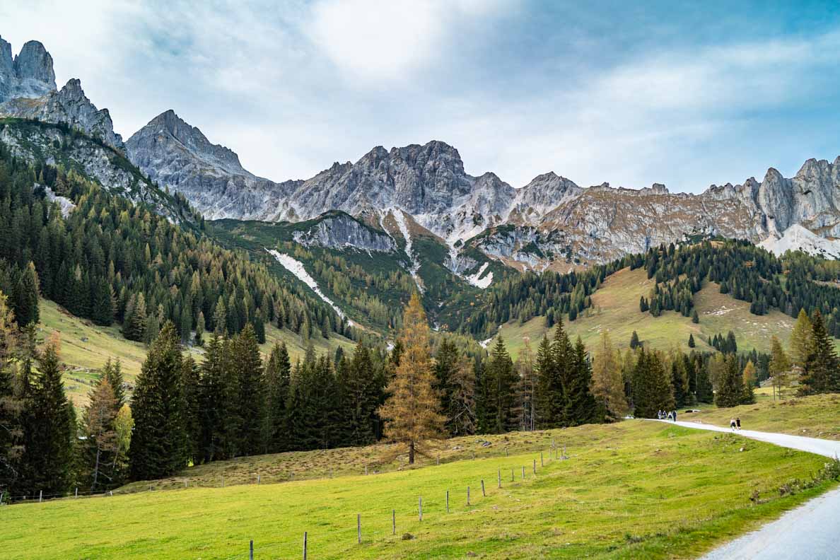 The alps around Filmoos at the Salzburger Land in Austria