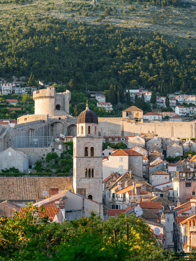 Blick auf die Festung Minčeta alias das Haus der Unsterblichen aus Game of Thrones in Dubrovnik