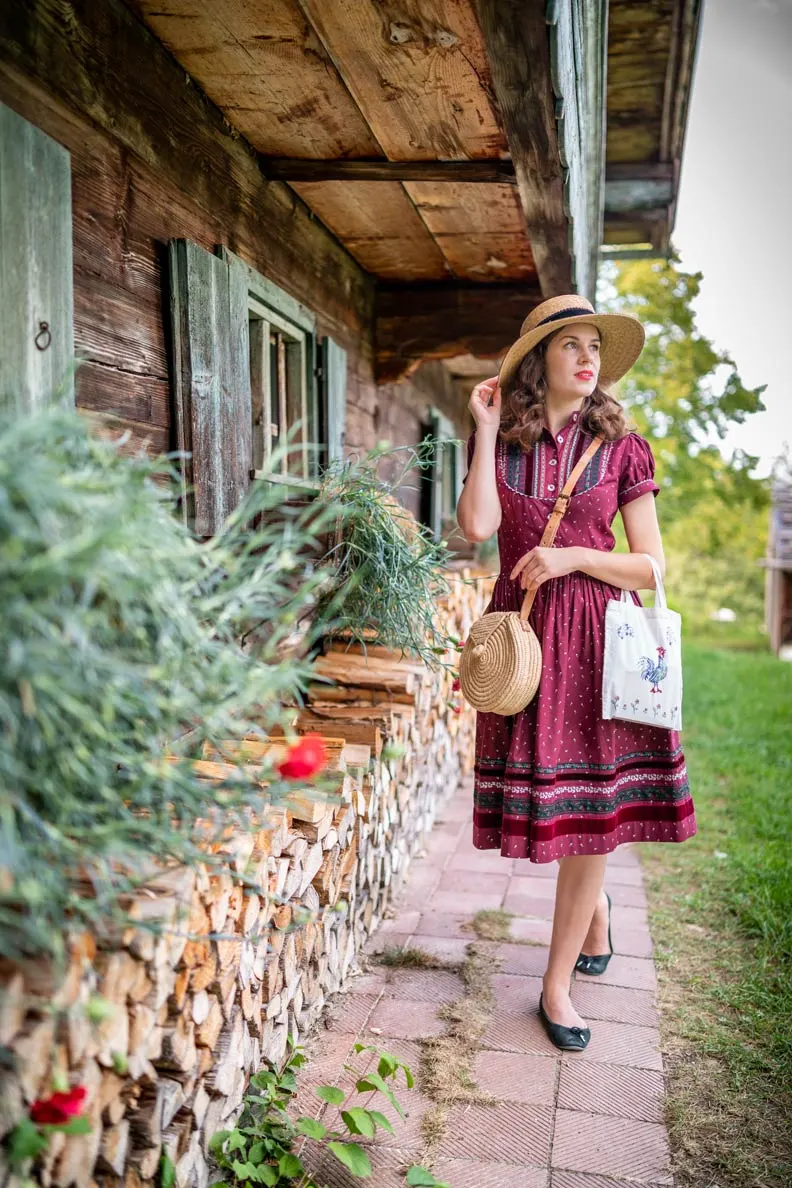 RetroCat with a straw hat and traditional dress