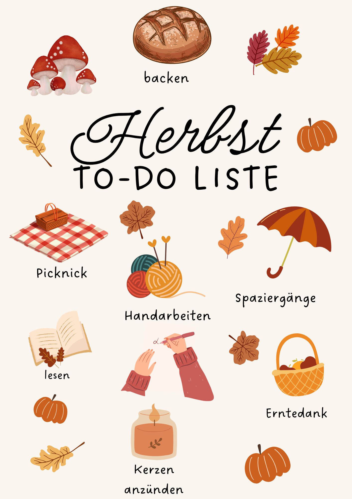 Die Cottagecore-Herbst-To-Do-Liste
