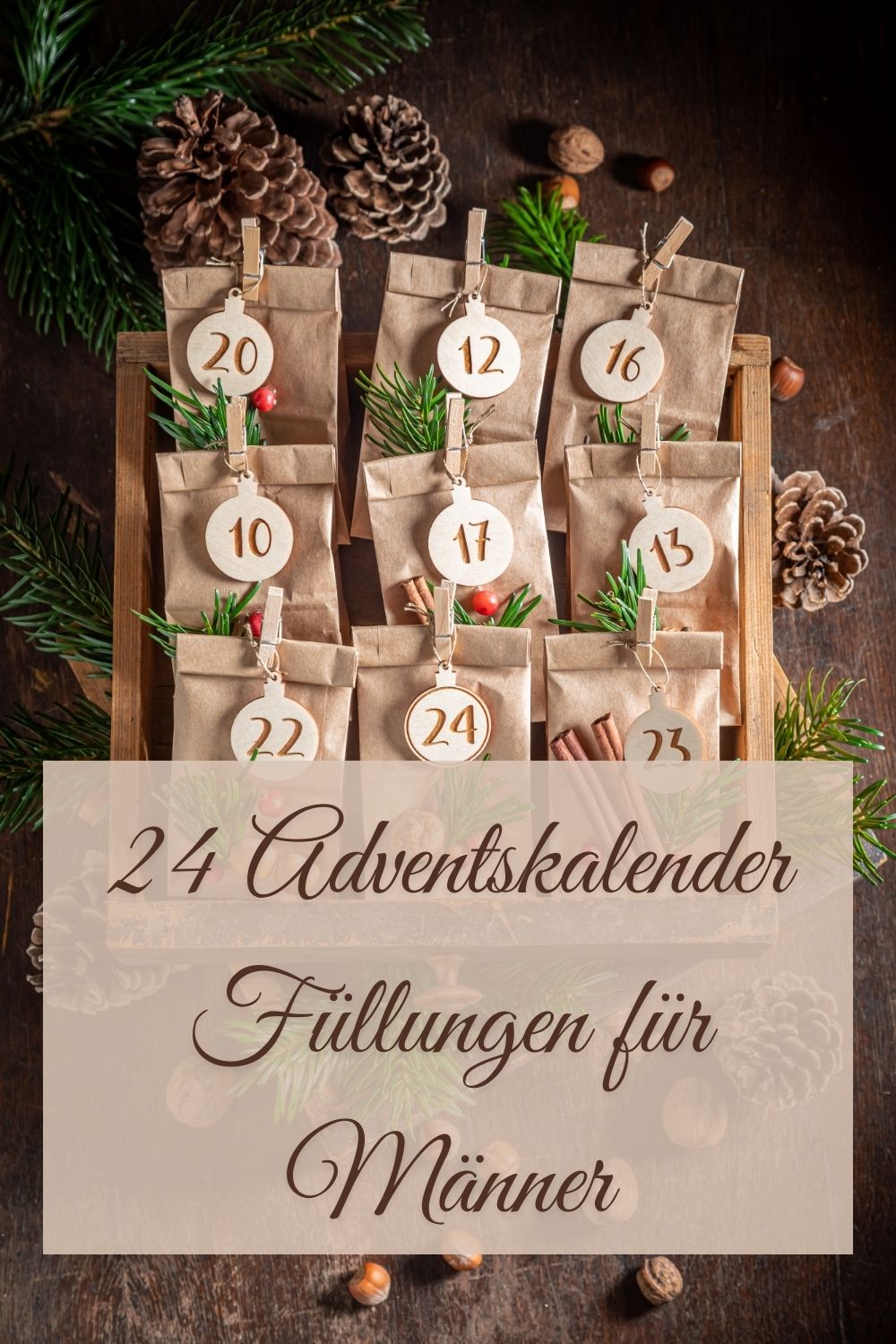 DIY Adventskalender für Männer – 24 originelle & günstige Ideen zum Befüllen