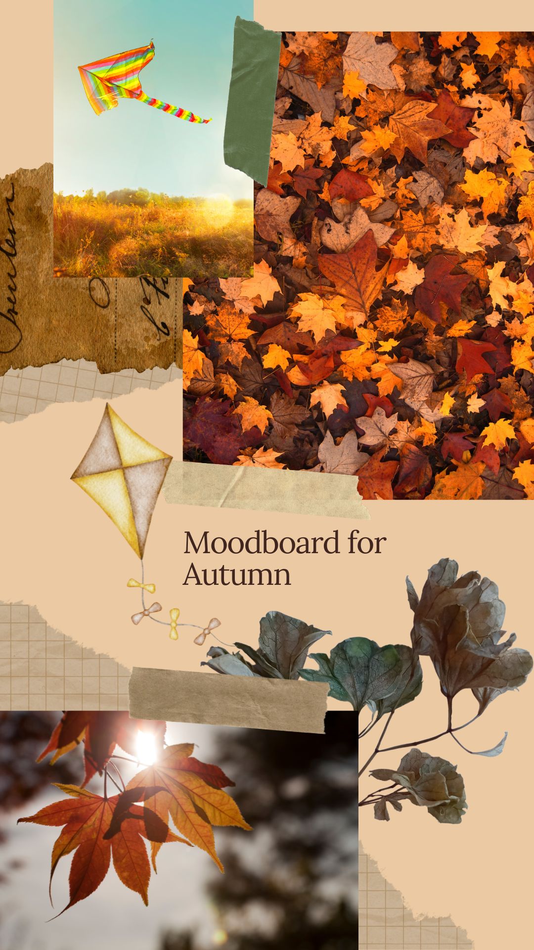 Autumn mood board: Flying a kite
