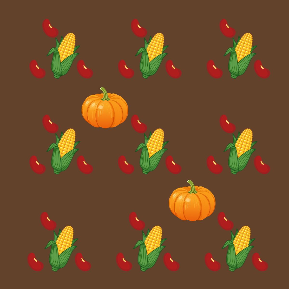 Pflanzplan für ein Milpa-Beet oder die Drei-Schwestern-Beet