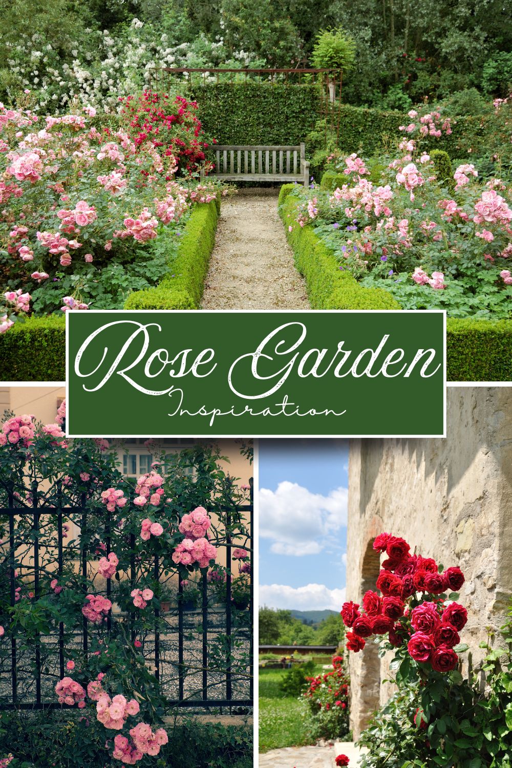 Inspiration for an enchanted rose garden