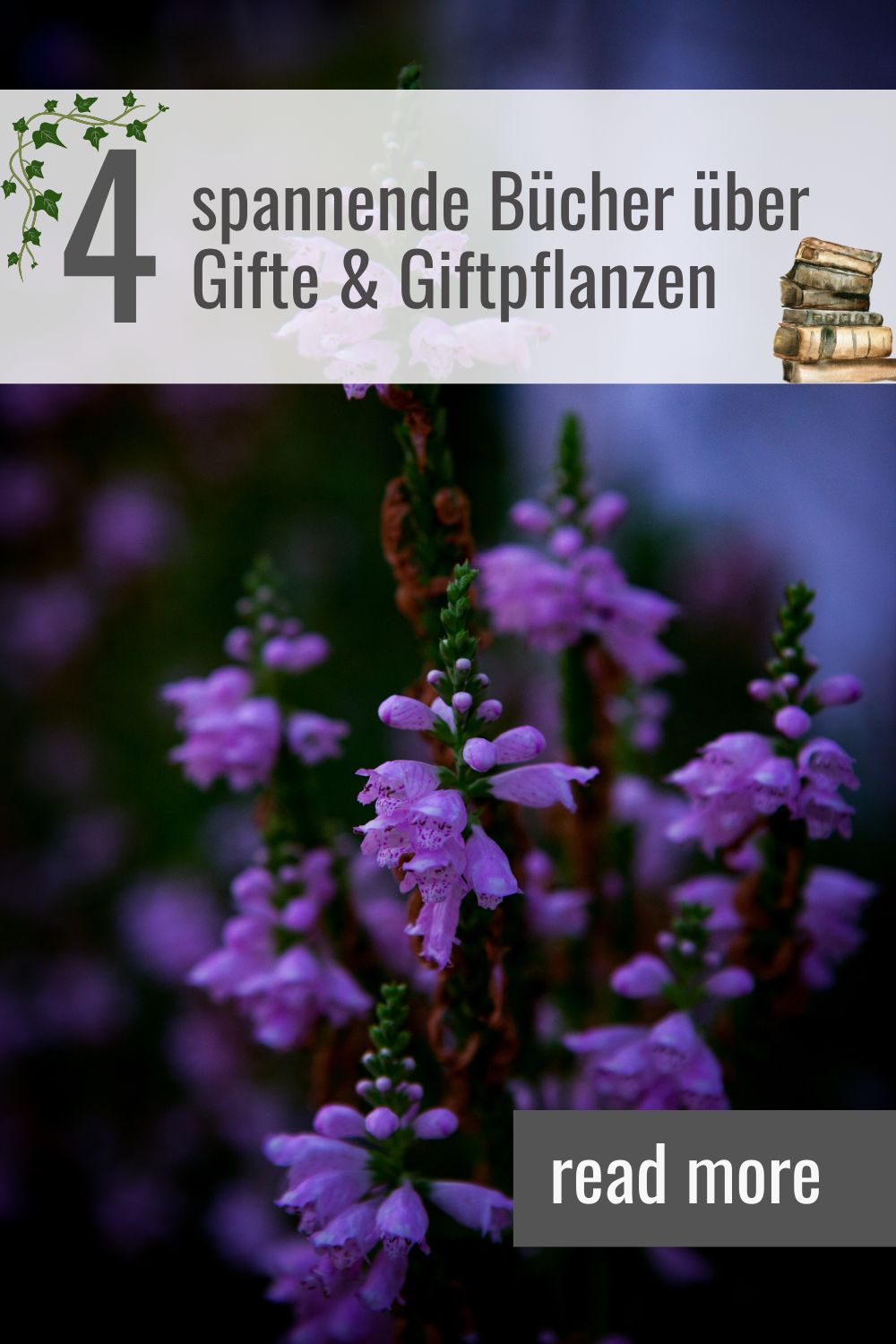 Fingerhut, Eisenhut und Tollkirsche: Spannende Bücher über Giftpflanzen und andere Gifte