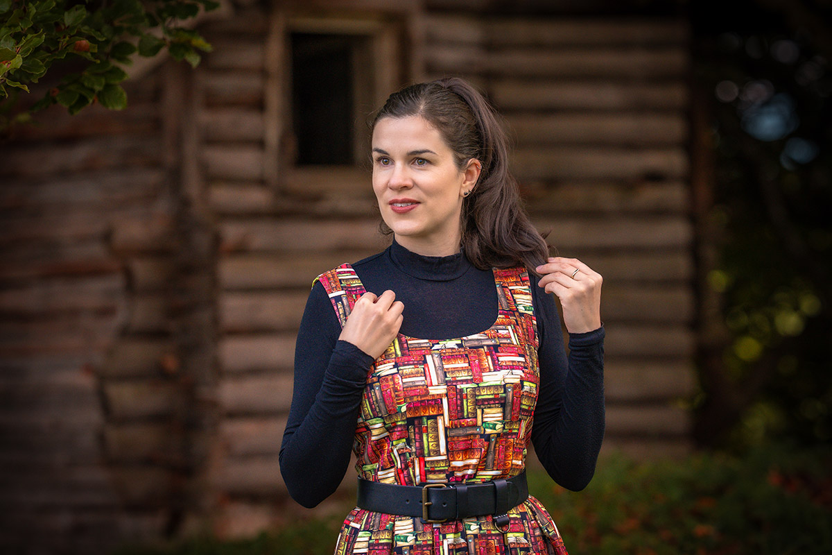 Wearing My Love of Books: My Retro Book Print Dress
